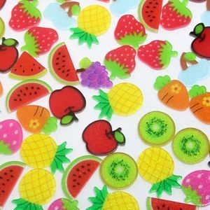 MIX DE FRUTAS ACRILICO 20MM -10 UND