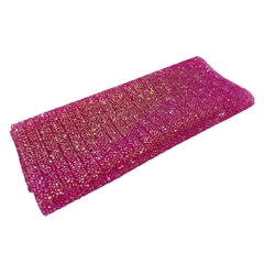 MANTA BRILHOS PINK FILEIRA 1CM- 24x40 CM
