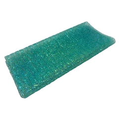 MANTA BRILHOS VERDE CLARO TIRA 1CM -24X40 CM