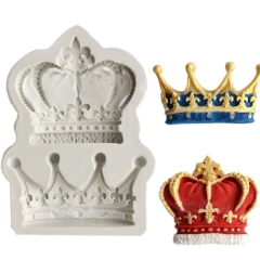 Molde de Silicone Coroas Rei e Rainha para Biscuit e Confeitaria - comprar online