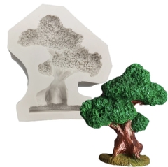 Molde de Silicone Mini Arvore Bonsai para Confeitaria e Biscuit