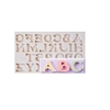 Molde de Silicone Alfabeto Letras Maiúsculas para Biscuit e Confeitaria