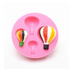 Molde de Silicone Balões de Ar Quente para Biscuit e Confeitaria - lojacanaldaconfeitaria.com.br