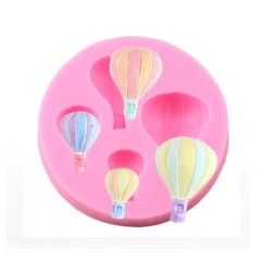 Molde de Silicone Balões de Ar Quente para Biscuit e Confeitaria