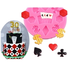 Molde de Silicone Cassino para Biscuit e Confeitaria