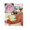 Molde de Silicone Dupla de Coelhos com Gravata e Cenoura para Biscuit e Confeitaria
