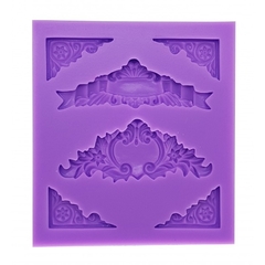 Molde de Silicone Quinas e Cantoneiras para Confeitaria e Biscuit
