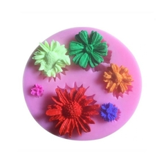 Imagem do Molde de Silicone Margaridas para Biscuit e Confeitaria