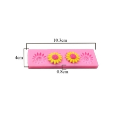 Molde de Silicone Mini Girassóis para Biscuit e Confeitaria - comprar online