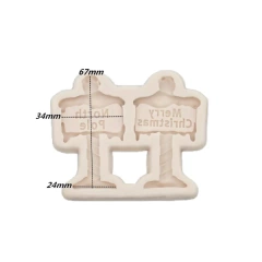 Molde de Silicone Caixa de Correio Natalina para Confeitaria e Biscuit - lojacanaldaconfeitaria.com.br