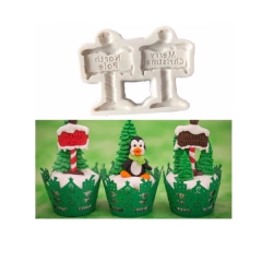 Molde de Silicone Caixa de Correio Natalina para Confeitaria e Biscuit - comprar online