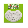 Molde de Silicone Ramos e Frutinhas de Natal para Confeitaria e Biscuit