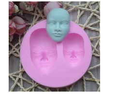 Molde de Silicone Rostos para Biscuit e Confeitaria na internet