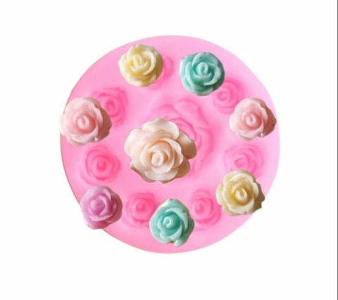 Molde de Silicone Micro Rosinhas