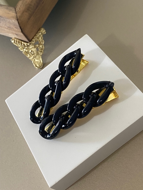 Hair Clip Lily Black