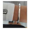 Pulsera Esclava 4MM Acero blanco