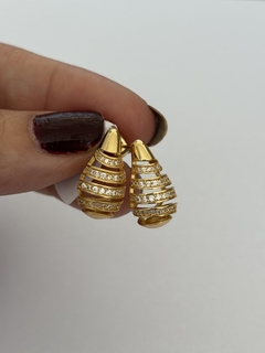ARO GOTA DORADO CALADO - comprar online