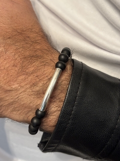 PULSERA KOKO ELASTIZADA PLATA - comprar online