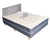 COMBO 5 COLCHON Y SOMMIER KING SIZE EN RESORTES 180 X 190 + 1 RESPALDO + 1 COLCHA + 1 CUBRE COLCHON + 2 ALMOHADAS - tucolchoneria