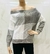 ART1986 - SWEATER CUELLO BOTE TRENZADO COMBINADO - tienda online