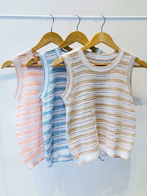 FSMU04 - MUSCULOSA CALADA RAYADA