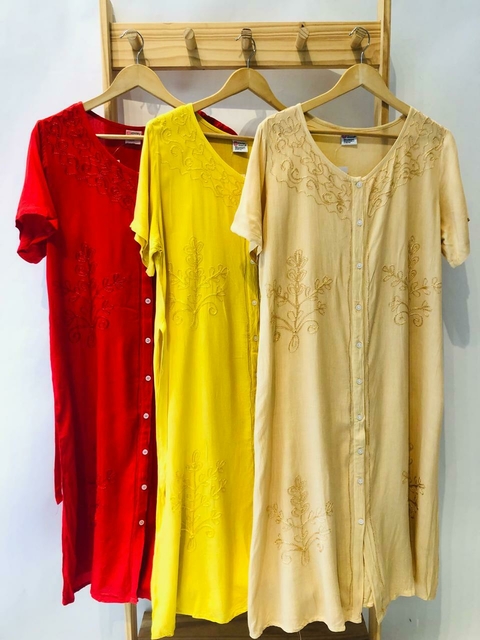 ART375886 - VESTIDO CON BOTONES IMPORTADO