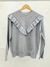 LINA1 - SWEATER V CON VOLADOS - AYRA
