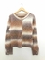 ARIEL21 - SACO BOTONES RAYADO MULTICOLOR - tienda online