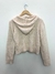 ARIEL17 - SWEATER CORTO CAPUCHA TRENZADO - tienda online