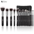 DUCARE Black PRO 15p Brush Set