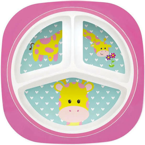 PRATO COM DIVISÓRIAS - GIRAFA