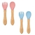 KIT TALHERES EM BAMBU E SILICONE - BUBA