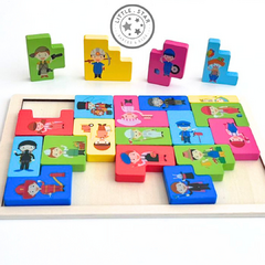 Tetris de madera oficios y profesiones - comprar online