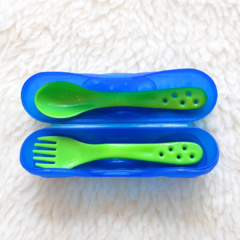 Tenedor + Cuchara con estuche en internet