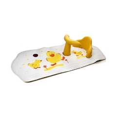 Asiento y alfombra de baño