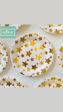 PLATO ESTRELLAS DORADAS