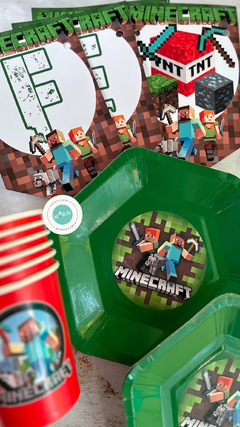 PLATO MINECRAFT X 6U - comprar online
