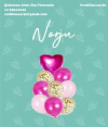 SET DE GLOBOS CONFETTI ROSA - comprar online