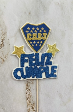 ADORNO PARA TORTA BOCA JUNIOR