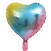 GLOBO CORAZON METALIZADO 18’ arcoiris