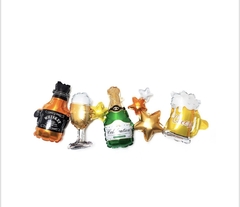 GLOBO GUIRNALDA TRAGOS BOTELLAS 75cm
