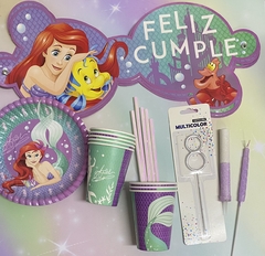 VASOS SIRENITA ARIEL X 8