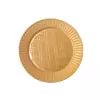 PLATOS DESCARTABLES PLASTICO DORADO