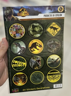STICKERS JURASICC WORLD X 24u