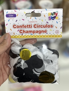 CONFETTI CIRCULOS CHAMPAGNE - comprar online