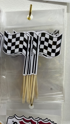 MINI TOPPER X 6u BANDERITA LARGADA FORMULA 1 - comprar online
