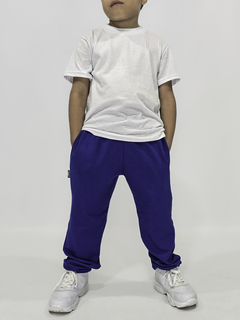 Jogging Algodon clasico kid azul francia