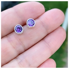 Aros Cubic Violeta - comprar online