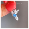 Dije Colibrí con gota cubic