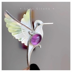 Imagen de Dije Colibrí Amatista